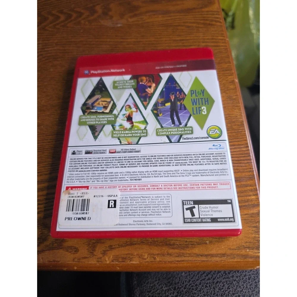 The Sims 3 Greatest Hits PS3 New Sealed Rated T